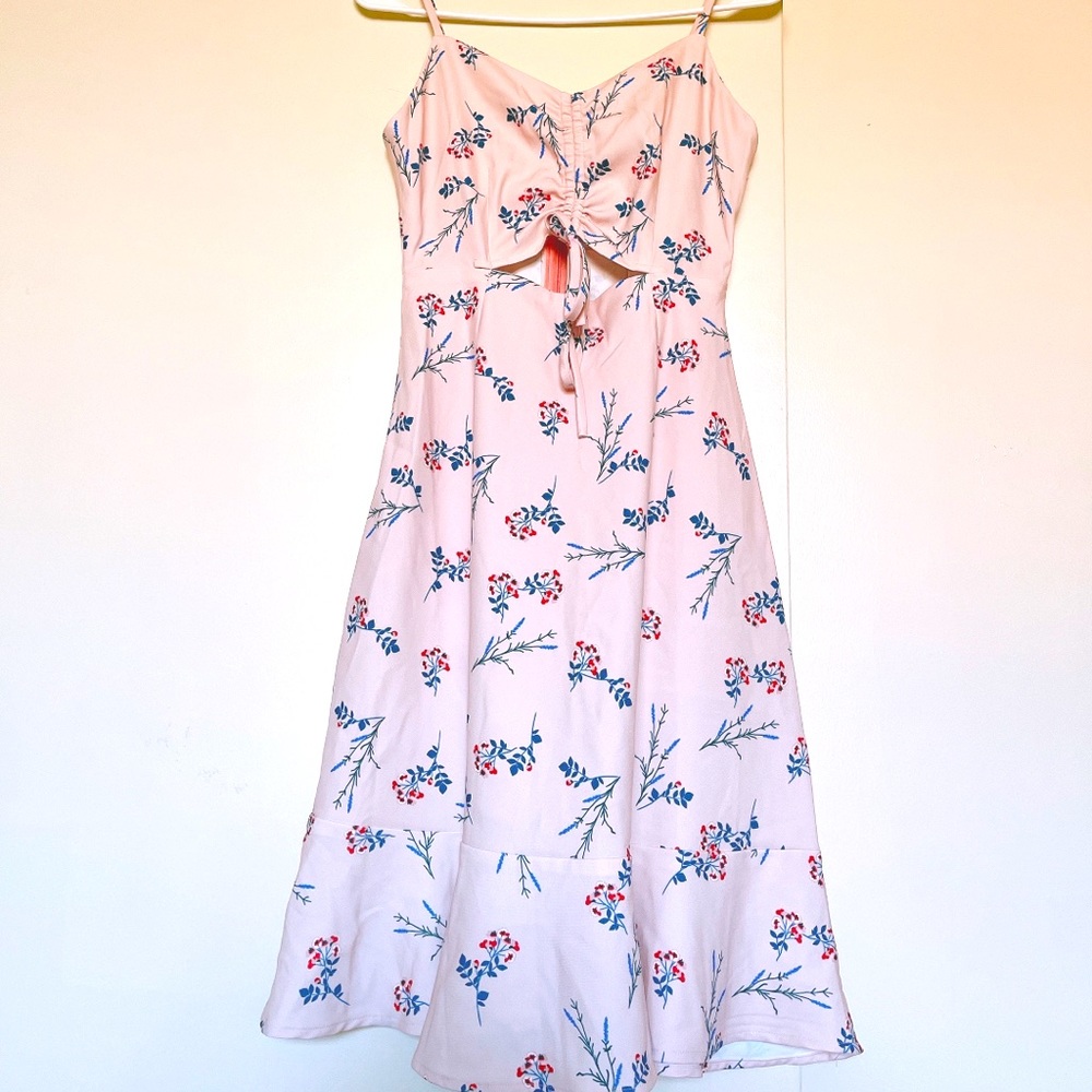 Cut Out Floral Dress - SOLD